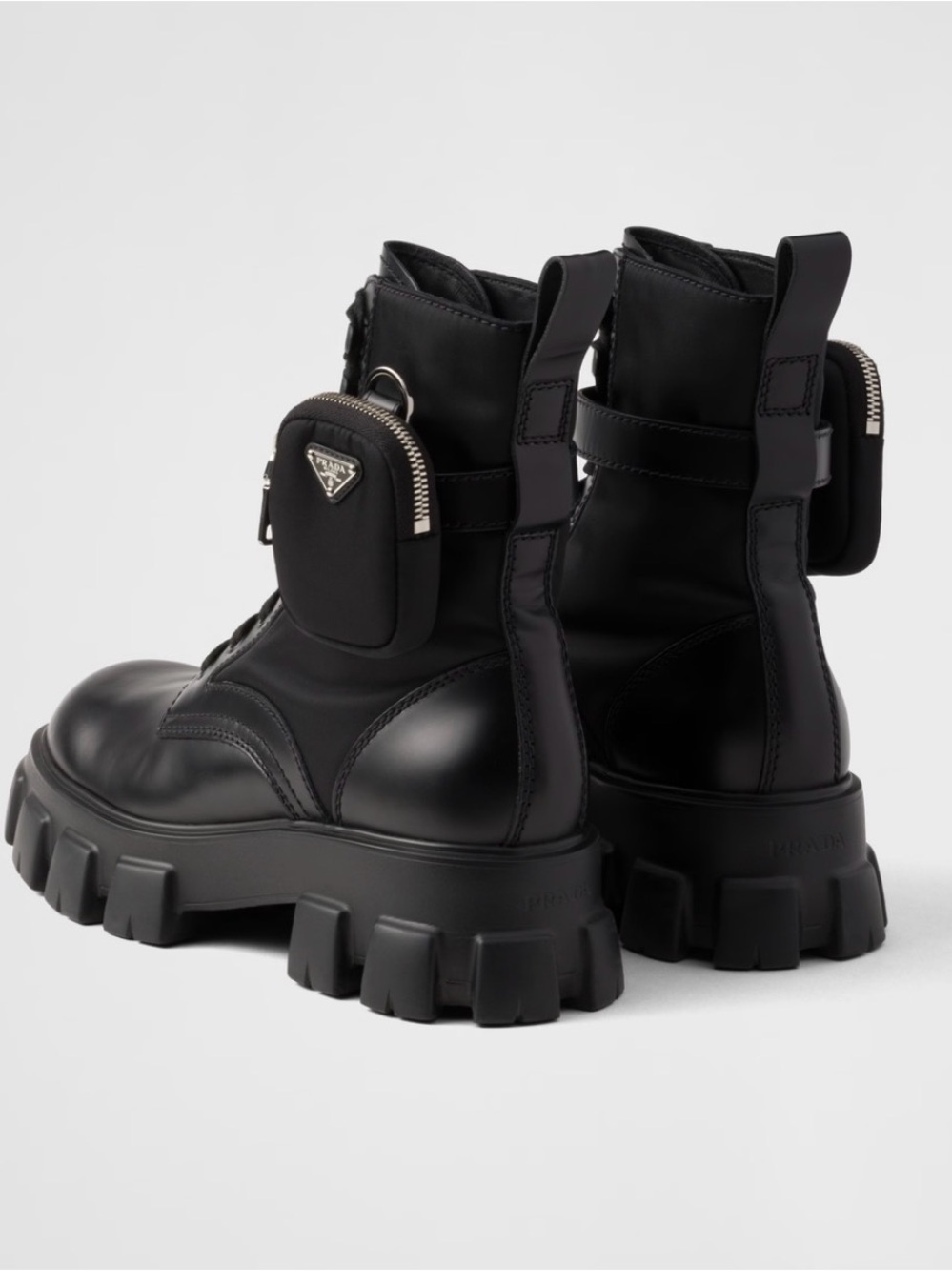 Prada Nero Chunky Lug Boot - Picture 7 of 10